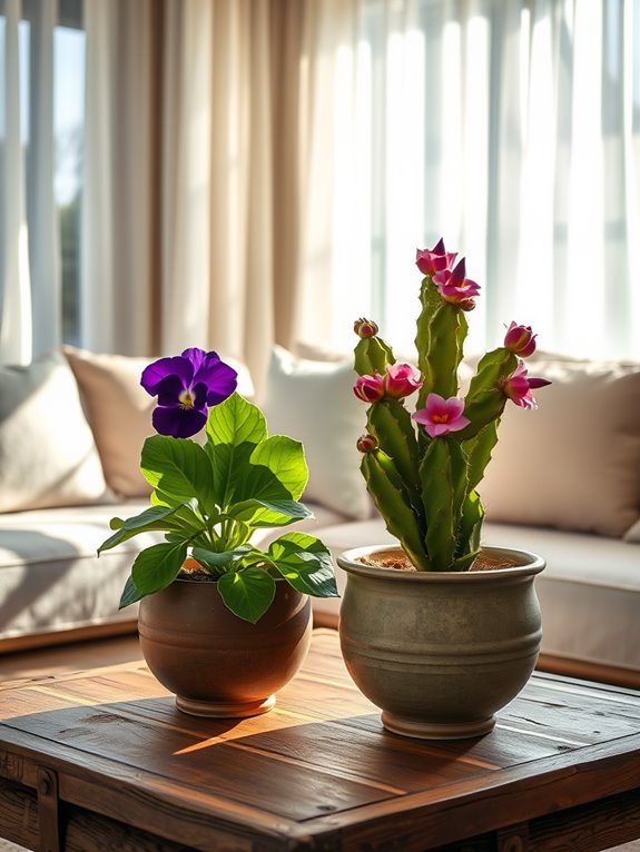 african violet christmas cactus