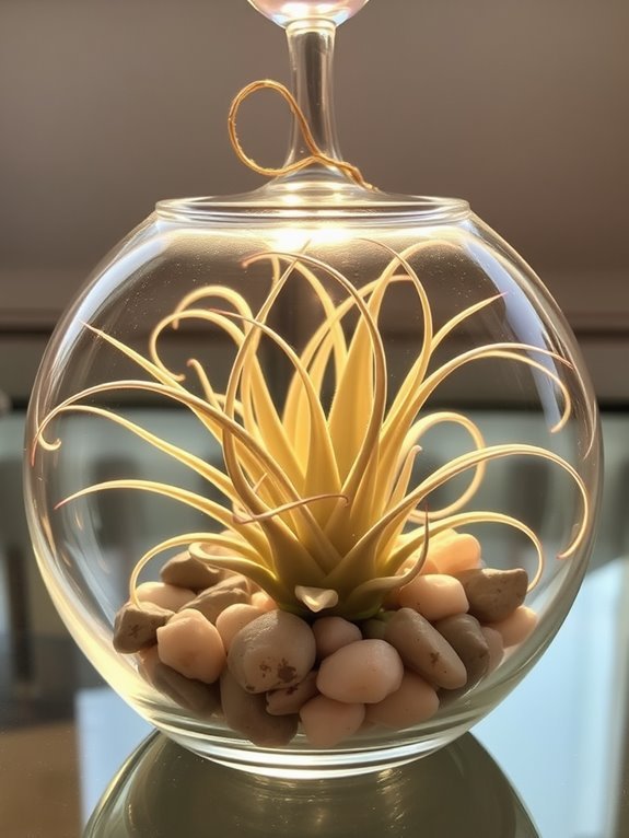 air plant with recurved leaves