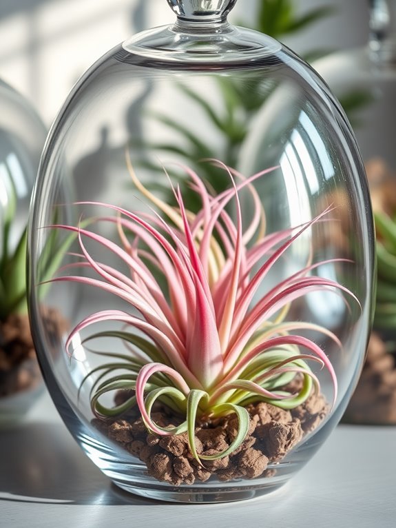 air plant with vibrant flowers