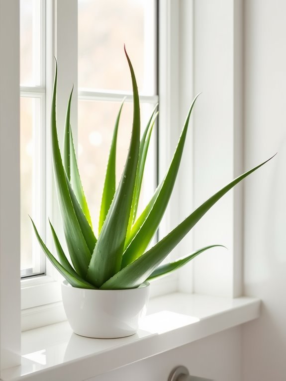 aloe vera plant thriving