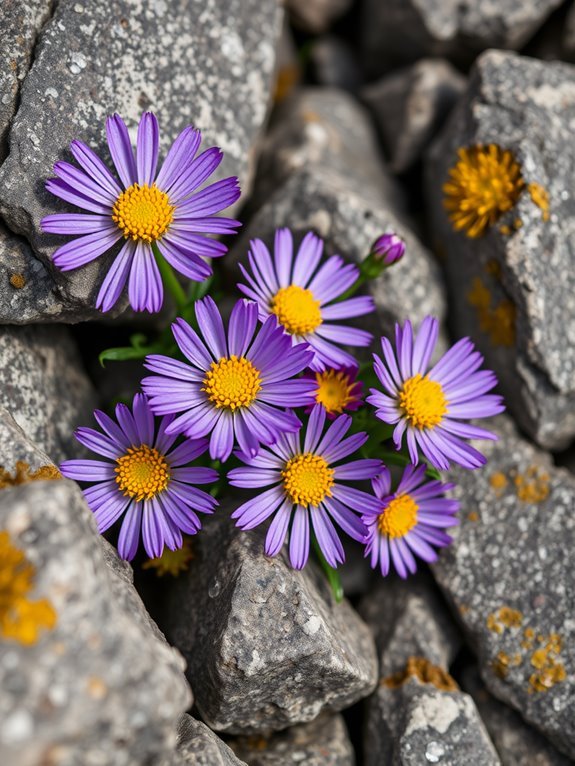alpine flower with vibrant blooms