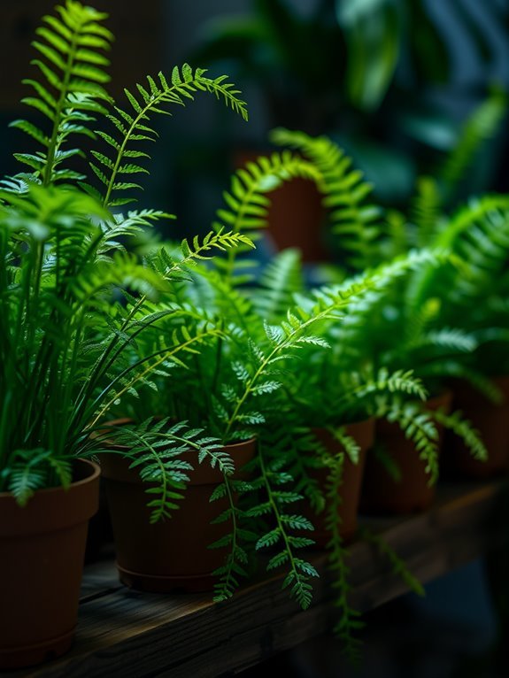 aquatic ferns in pots