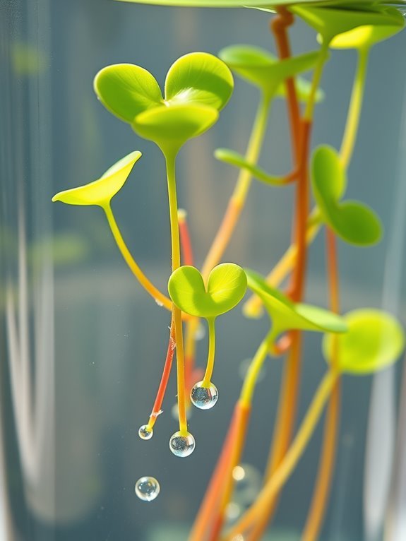 aquatic floating heart plant