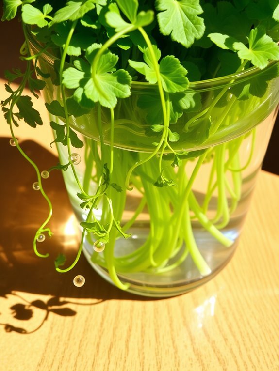 aquatic leafy vegetable herb