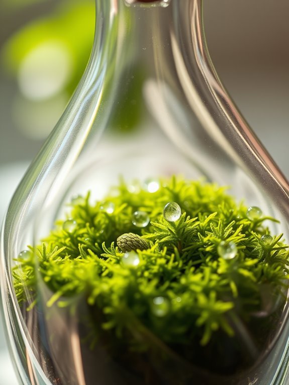 aromatic moss with oils