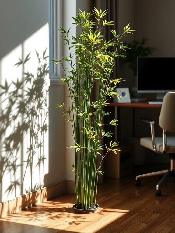 artificial bamboo floor decoration