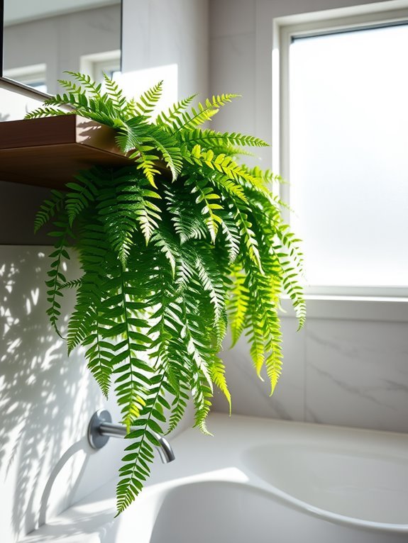 artificial boston fern plant