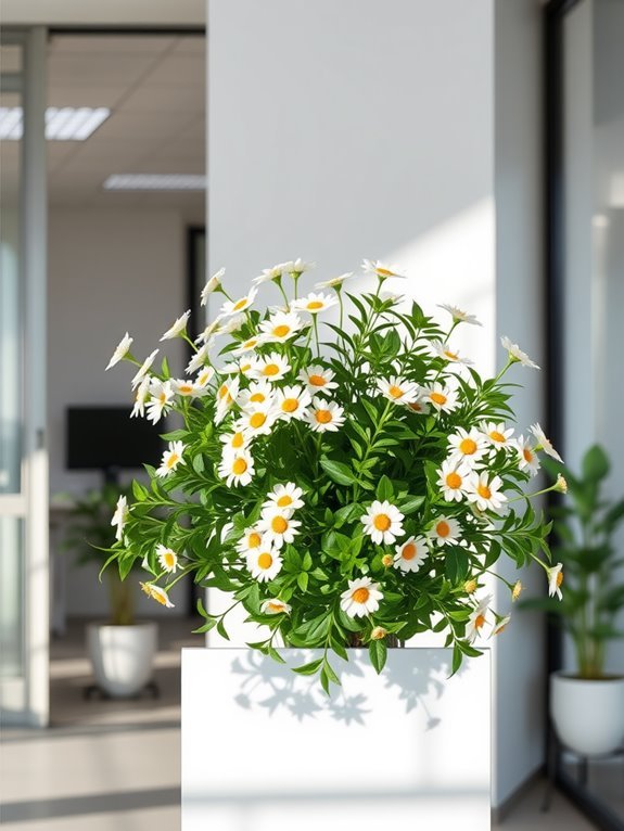 artificial chamomile plant decor