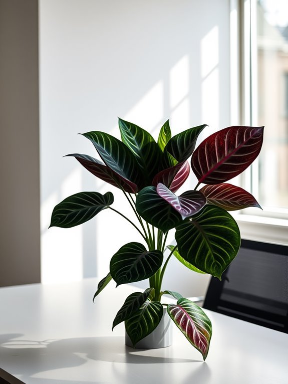 artificial decorative calathea plant