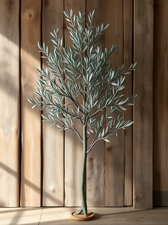 artificial decorative olive plant