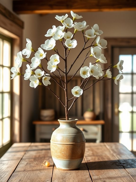 artificial dogwood blossom branch