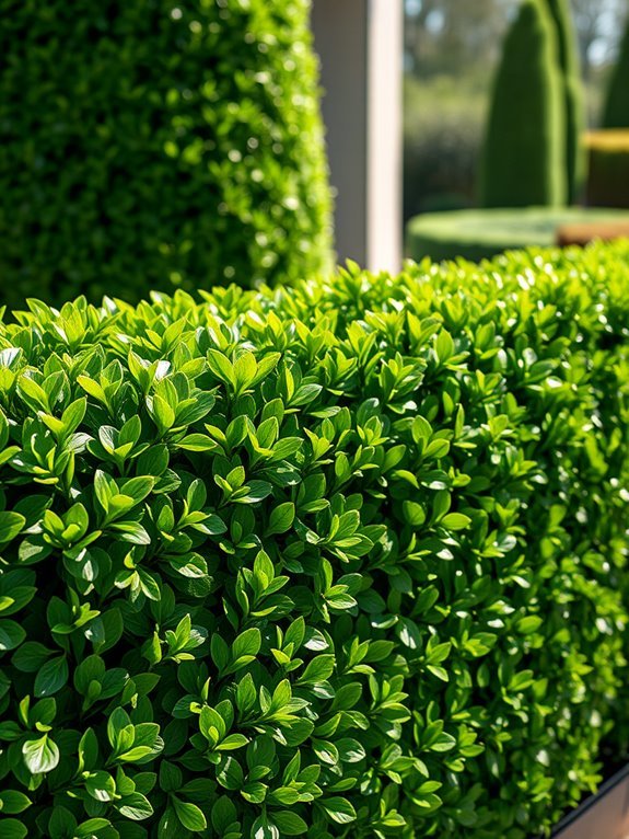 artificial greenery hedge rolls