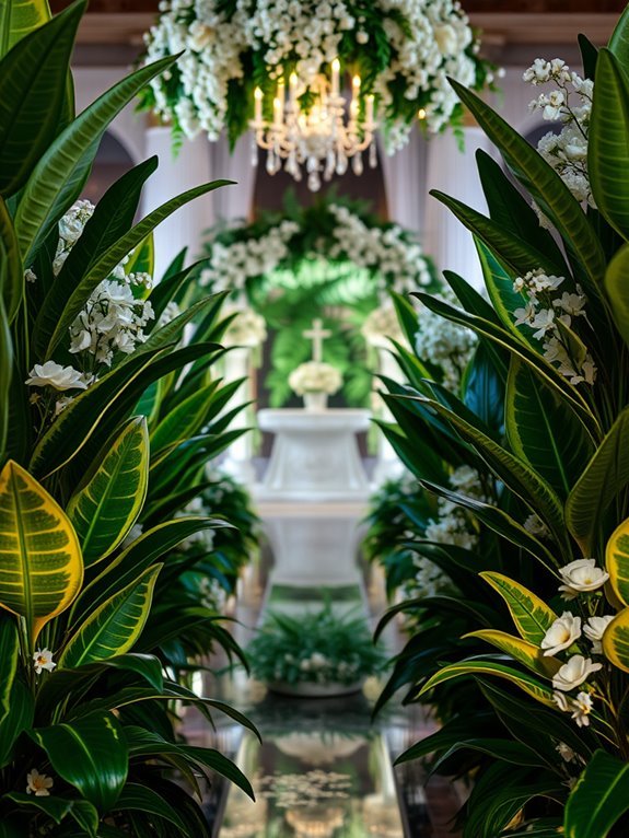 artificial indoor plant decor