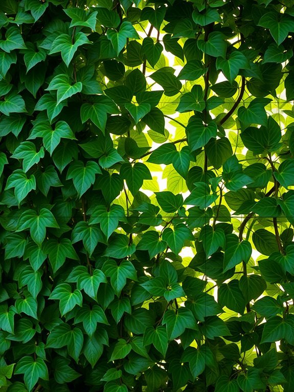 artificial leaf decor curtain