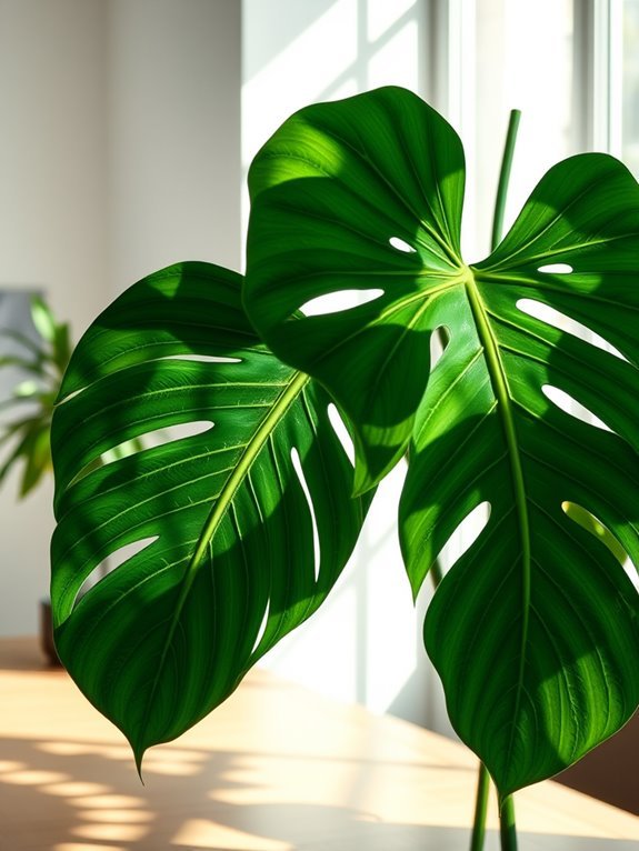 artificial monstera plant decoration