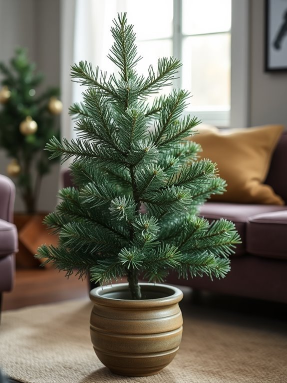 artificial pine tree decoration