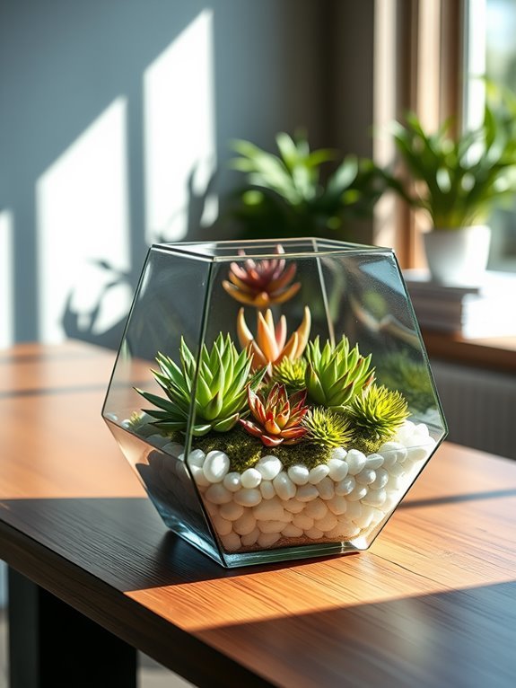artificial plant container display