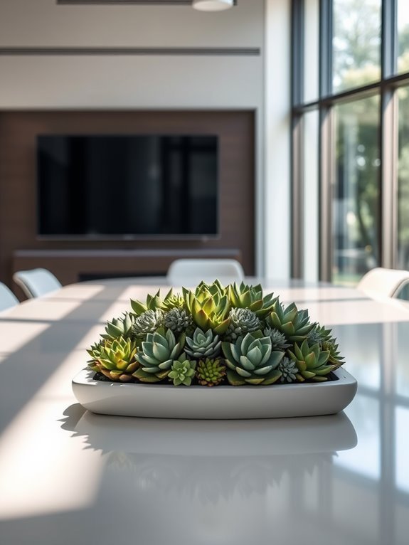 artificial plant decor arrangement