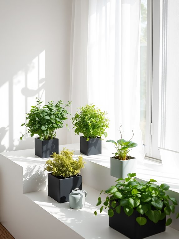 artificial plant display arrangement