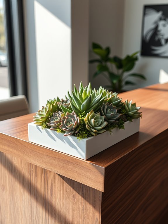 artificial plant display arrangement