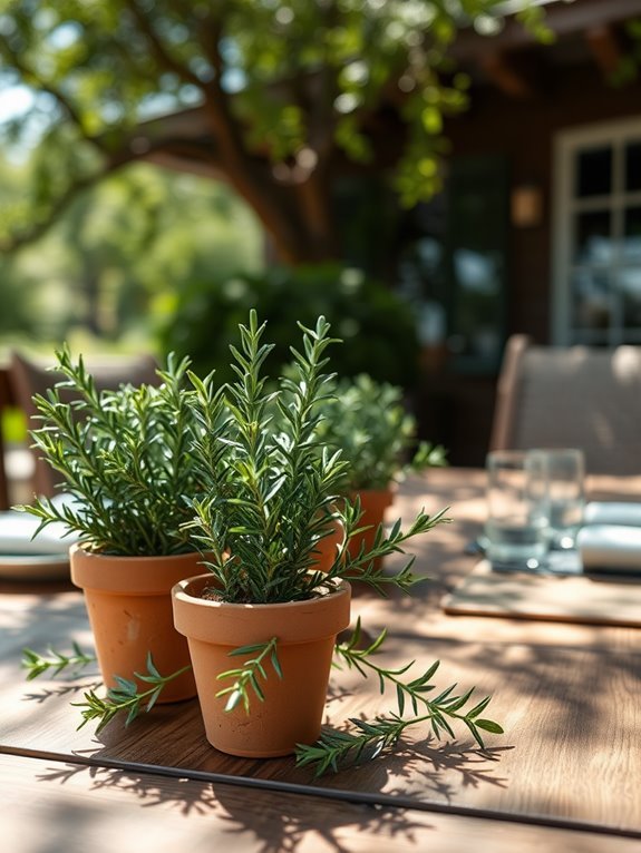 artificial rosemary plant decoration
