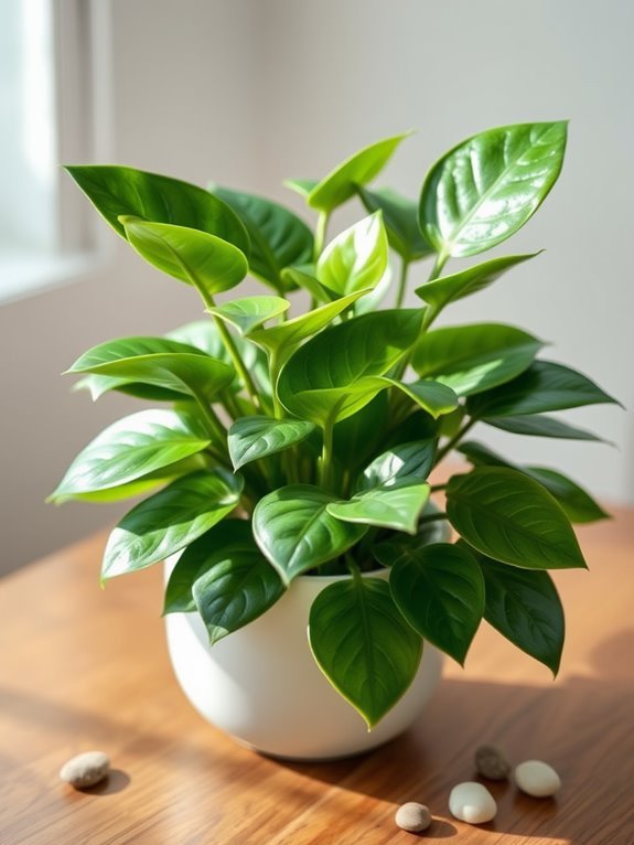 artificial zz plant decor