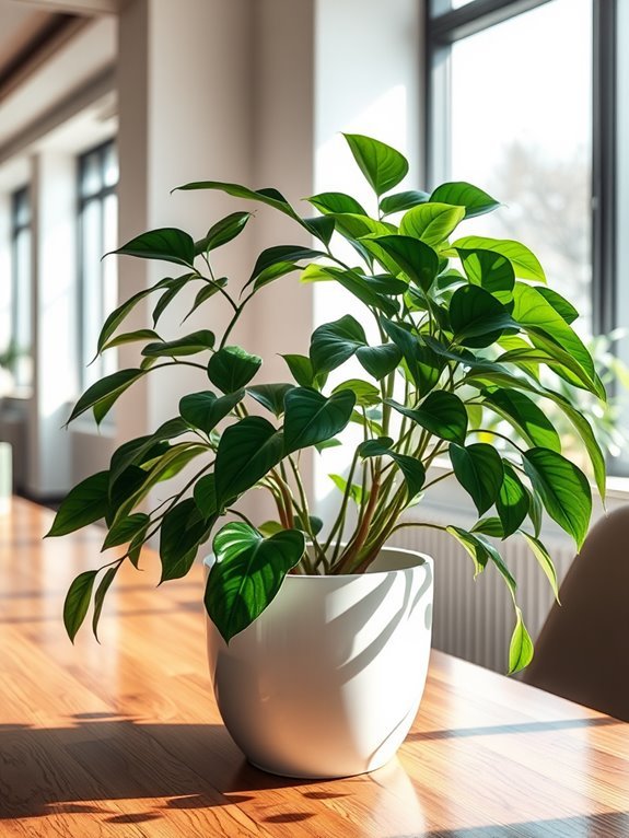 artificial zz plant decor
