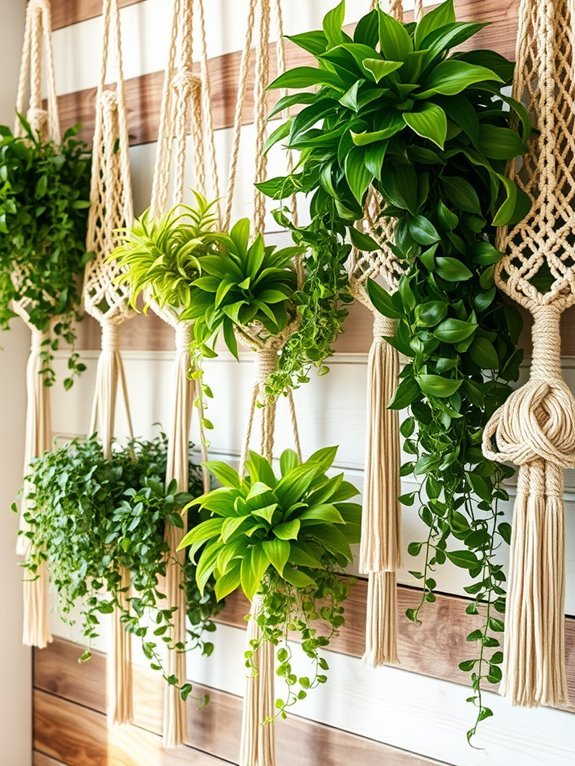 artistic hanging plant holder