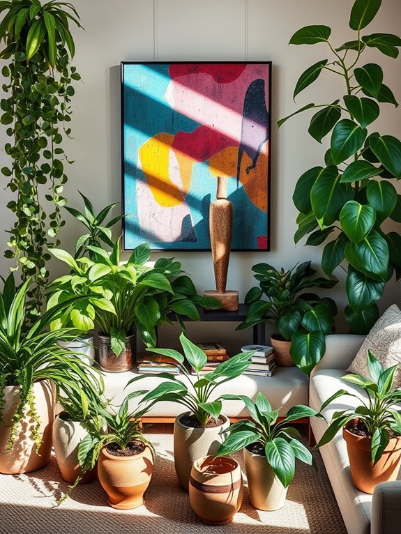 artistic plant integration techniques