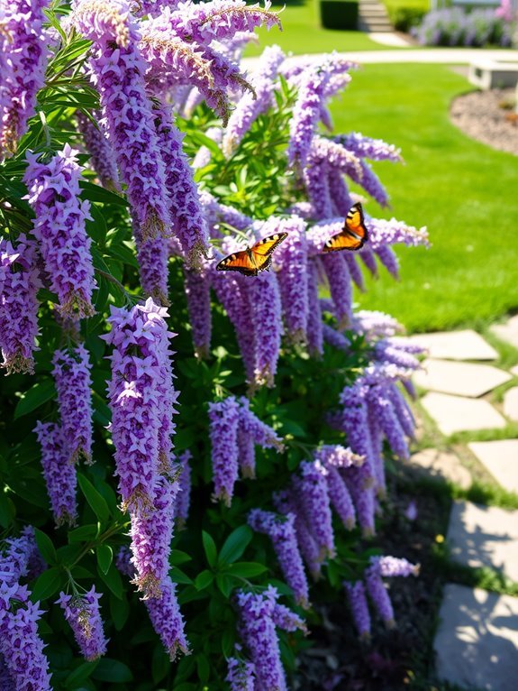 attracts butterflies and bees