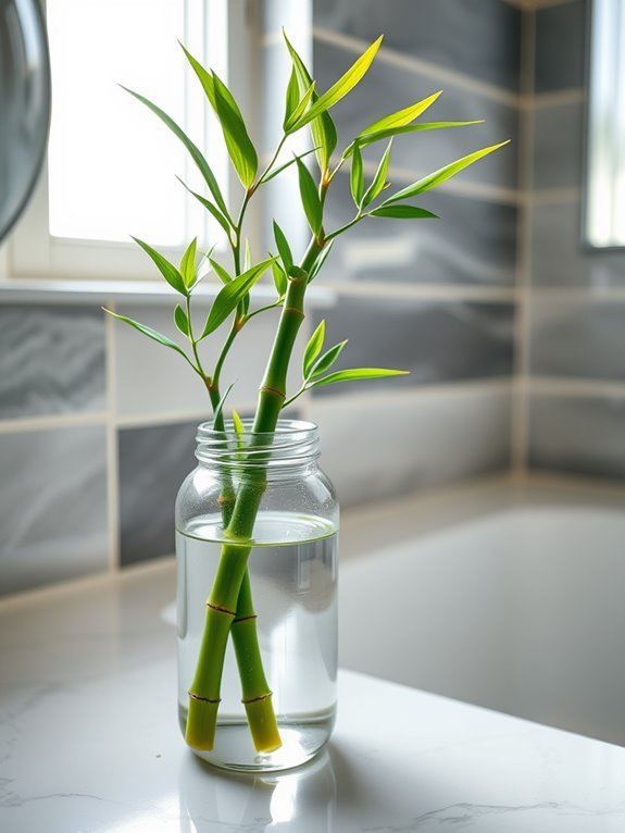 bamboo arrangement in jar