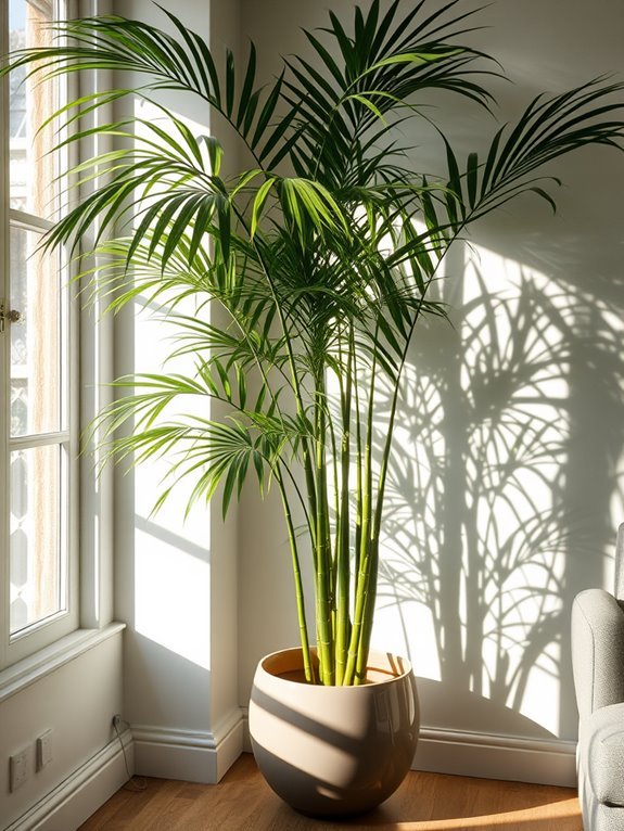 bamboo palm indoor plant