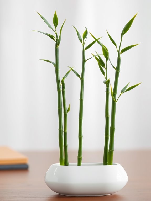 bamboo stalks in arrangement