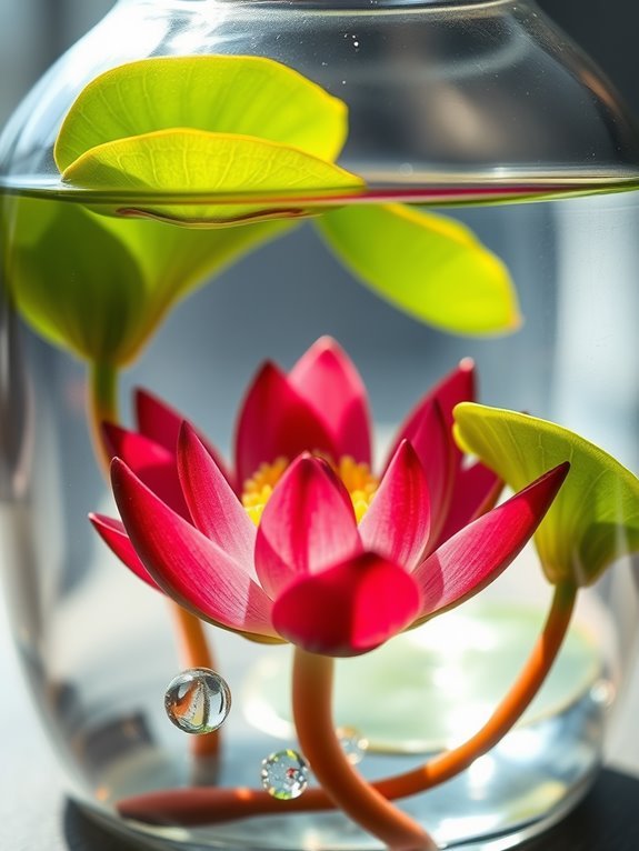 beautiful aquatic flowering plant