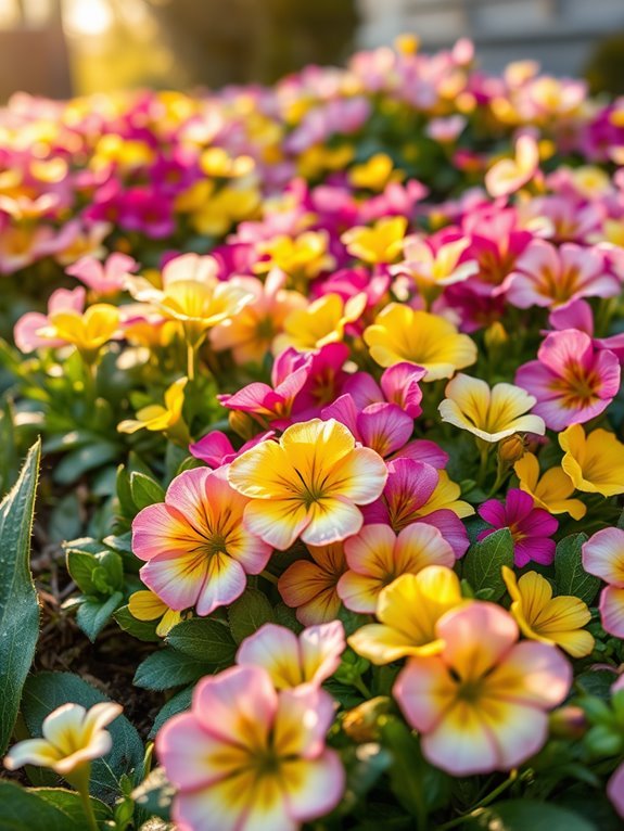 beautiful blooming spring flowers