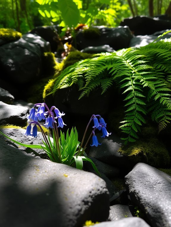 beautiful blue flower bloom