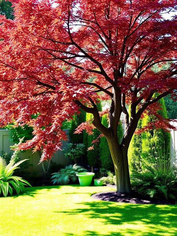 beautiful delicate leaf tree