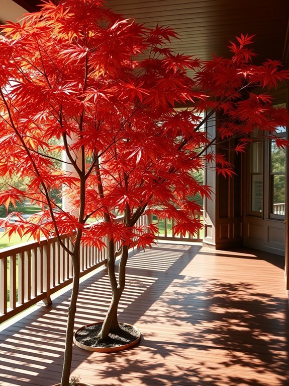 beautiful delicate vibrant foliage
