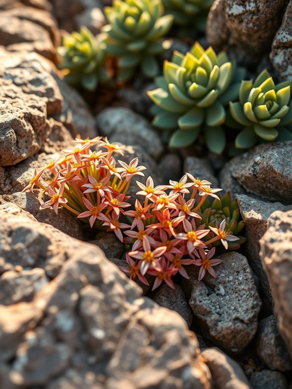 beautiful flowering alpine plant