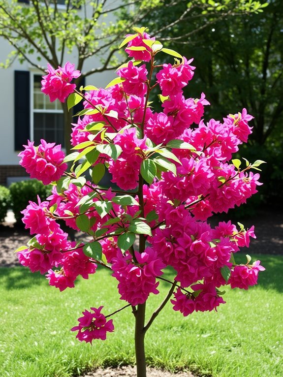 beautiful flowering deciduous tree