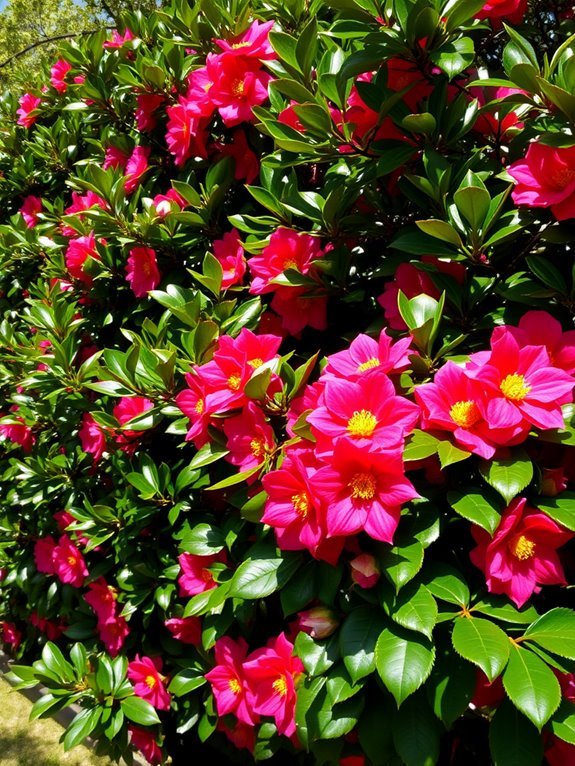 beautiful flowering evergreen shrub