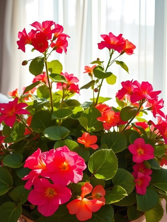 beautiful flowering houseplant species