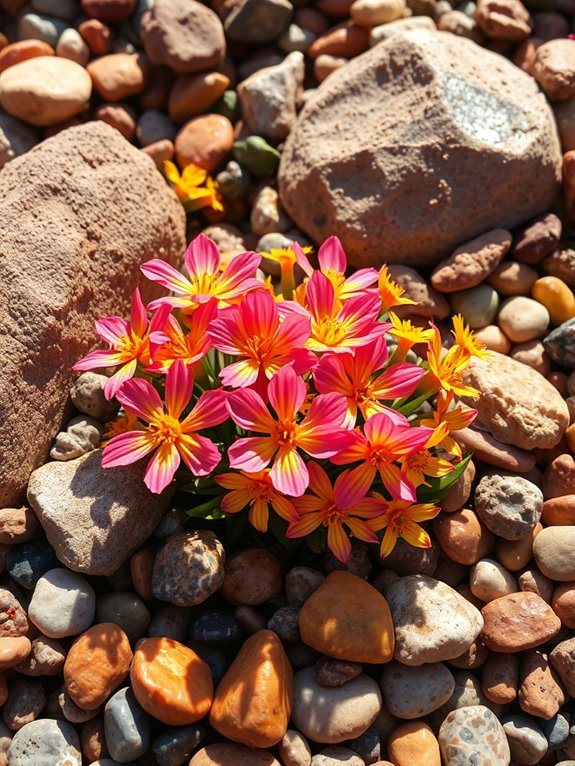 beautiful flowering succulent plant