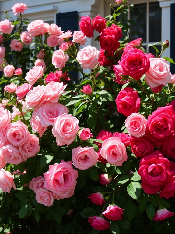 beautiful fragrant blooming flowers