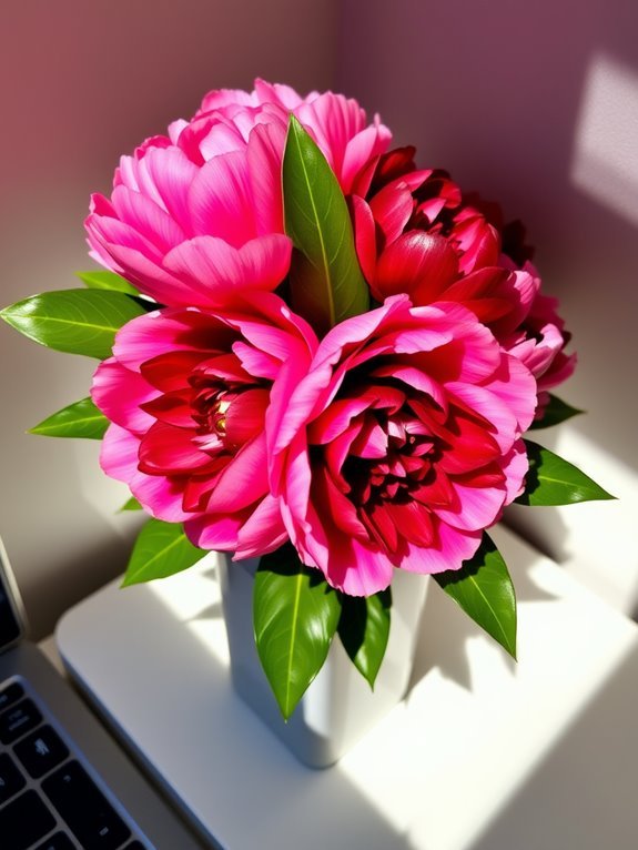 beautiful peony floral display