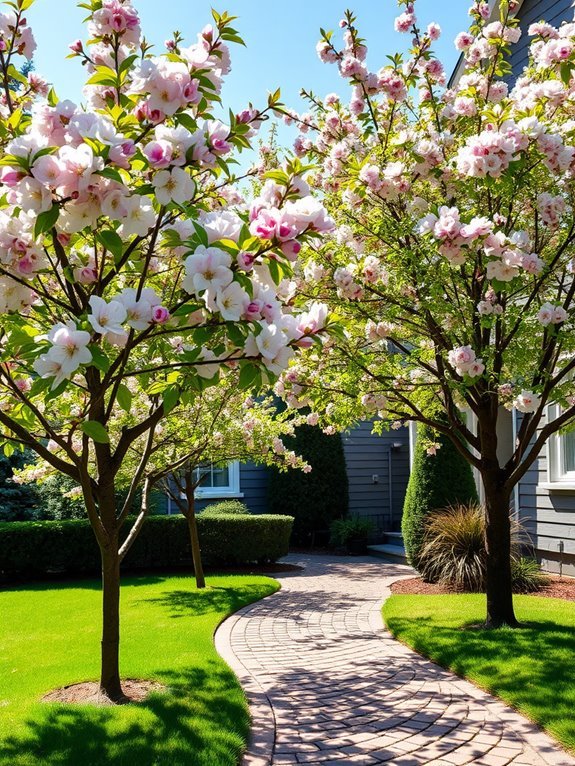 beautiful pink bloom tree