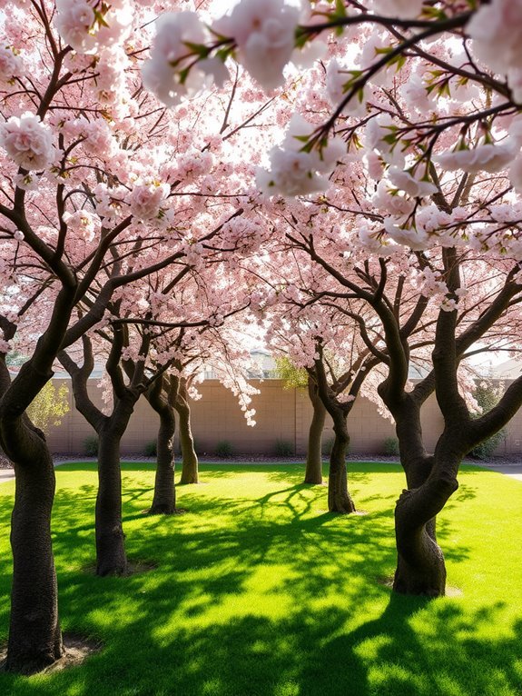 beautiful pink flowering trees