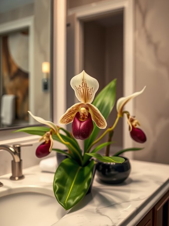 beautiful slipper orchid variety