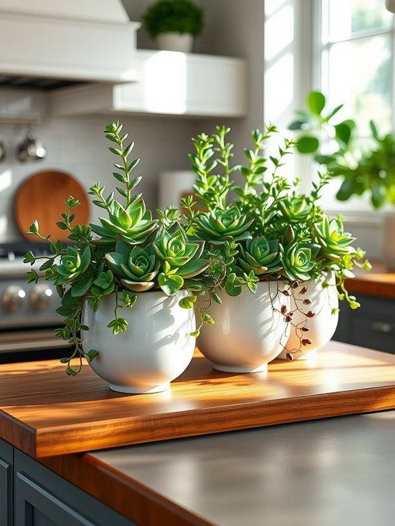 beautiful succulent displays