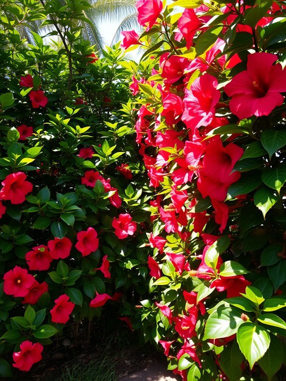 beautiful tropical flowering plant